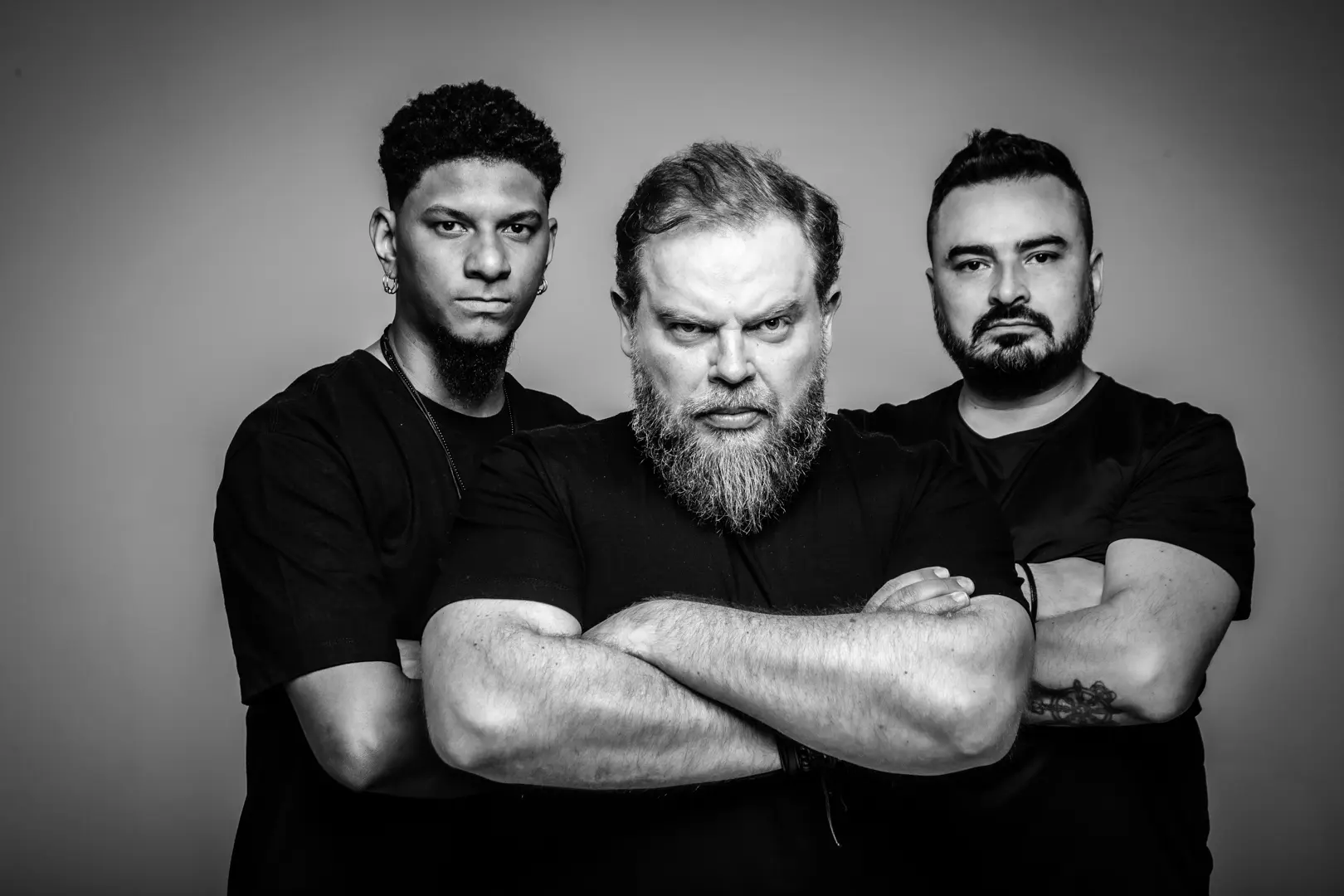 Foto oficial da Banda Velotrol em apresentação ao vivo